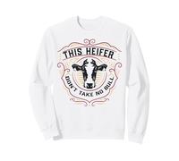 Questa GIOVENCA Non Prende NESSUN Toro Meme di Funny Cow Farm Friends Felpa