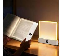Questa lampada da lettura a LED funge anche da luce notturna, offrendo tre temperature di colore, dimmerazione continua, ricarica USB e un timer, rendendola ideale per la lettura notturna. Bianco,nero