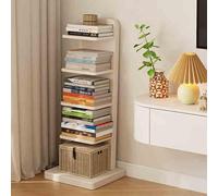 Questa libreria Invisibile da Pavimento in Legno, libreria angolare Verticale a 5/9 Ripiani, unità di scaffalatura a Scala Alta per Piccoli spazi, Soggiorno, Camera da Letto, Ufficio