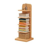 Questa libreria Verticale a 5 Ripiani, con libreria Invisibile sospesa, Alta e Stretta, è Ideale per riporre e Mostrare Libri in casa o in Ufficio, Grazie al Suo Design Moderno e salvaspazio