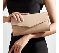 Questa lussuosa e alla moda borsa clutch in pelle PU a specchio di colore solido è leggera e portatile, adatta per ragazze adolescenti, donne, studentesse universitarie, nuovi dipendenti e professioni