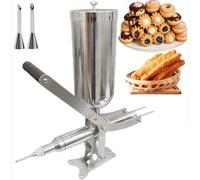 Questa Macchina Manuale per Churros, pressa per Churros in Acciaio Inossidabile per frittura, Facile da Usare per preparare Ciambelle spagnole Fatte in casa, utensile da Cucina Resistente