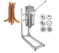 Questa Macchina per Churros è Dotata di 6 ugelli, Una manovella Manuale e Un Sistema di riempimento Semplice, Il Che la Rende Perfetta per l'uso Domestico, in Negozio e al Ristorante: Crea d