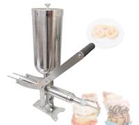 Questa Macchina riempitrice per Ciambelle Professionale, con iniettore Manuale in Acciaio Inossidabile, è Ideale per cucine, panifici e ristoranti.