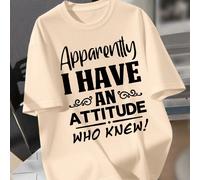 Questa maglia a maniche corte e girocollo per ragazze è stampata con lo slogan "Apcurrily Ho un atteggiamento, chi lo sa!". Comoda e alla moda, è una scelta ideale per la primavera e l'estate. 6Y,7Y,8