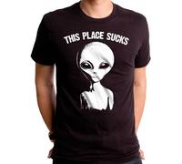 Questa Maglietta Da Uomo Alien ET Spazio Extraterrestre Pianeta Terra GT6718