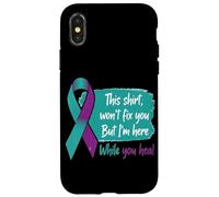 Questa maglietta non ti guarirà, ma io sarò qui con te mentr Custodia per iPhone X/XS