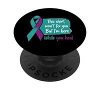Questa maglietta non ti guarirà, ma io sarò qui con te mentr PopSockets PopGrip Adesivo