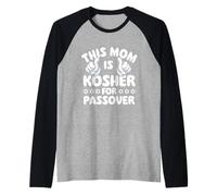 Questa Mamma è Kosher per la Pasqua ebraica - Pesach ebraico Festivo ebreo Maglia con Maniche Raglan