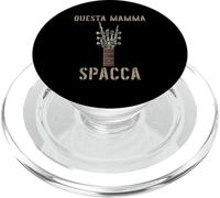 Questa Mamma Spacca Mano scheletrica musica rock chitarra PopSockets PopGrip per MagSafe