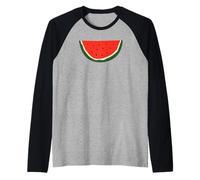 Questa Non è Una Collezione Palestina dell'anguria Maglia con Maniche Raglan