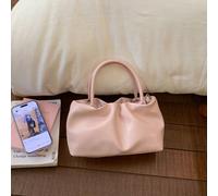 Questa nuova borsa da donna per la primavera presenta un colore rosa alla moda e delicato, con un design unico e raffinato a pieghe a nuvola e cinghie per la spalla regolabili in stile moderno. Molto