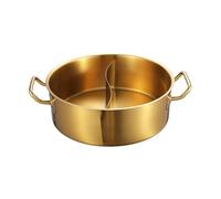 Questa pentola capiente da 28 cm in Acciaio Inox 304 è Dotata di Due Scomparti Separati, è Compatibile Sia con i Piani Cottura a induzione Che con quelli a Gas e Include Un mestolo. È perfet