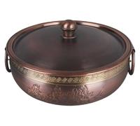 Questa pentola Cinese in Rame da 26 cm è Perfetta per la Cucina Tradizionale casalinga. Realizzata in Rame di Alta qualità, è Ideale per preparare Autentici Piatti asiatici e per Le riunioni