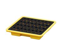 Questa Piattaforma a Prova di perdite è Dotata di Un Pallet in plastica Impermeabile Adatto ai fusti di Olio, con Dimensioni di 33,5 x 33,5 x 6 cm, Progettato per Uno stoccaggio Sicuro e per