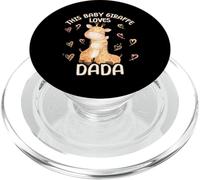 Questa piccola giraffa ama il bambino per la festa del papà di Dada PopSockets PopGrip per MagSafe