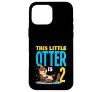Questa piccola lontra è il 2 adorabile secondo compleanno Custodia per iPhone 16 Pro Max