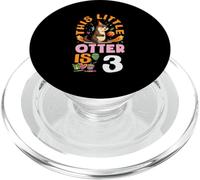 Questa piccola lontra è il 3 adorabile terzo compleanno PopSockets PopGrip per MagSafe