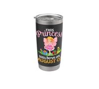 Questa principessa è nata ad agosto 01 Compleanno a me figlia Bicchiere termico in acciaio inox doppia parete