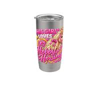 Questa ragazza adora andare a cavallo per hobby Ragazze Bicchiere termico in acciaio inox doppia parete