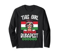 Questa Ragazza AMA Budapest Orgoglio Ungherese Magyar Ungheria Maglia a Manica