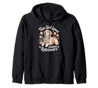 Questa ragazza ama Golden Retriever Ragazze Golden Retriever Felpa con Cappuccio