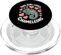 Questa ragazza ama i camaleonti PopSockets PopGrip per MagSafe