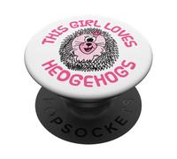 Questa ragazza ama i ricci, la fauna selvatica divertente PopSockets PopGrip Adesivo