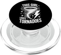 Questa ragazza ama i tornado meteorologo divertente tornado PopSockets PopGrip per MagSafe