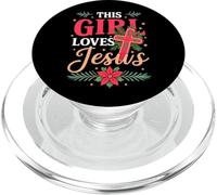 Questa ragazza ama il Natale cristiano delle ragazze di Gesù PopSockets PopGrip per MagSafe