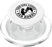 Questa ragazza ama il suo cavallo Cowgirl Silhouette PopSockets PopGrip per MagSafe