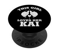 Questa ragazza ama il suo kai PopSockets PopGrip Adesivo