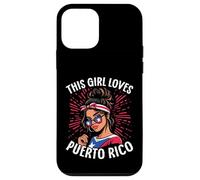 Questa ragazza ama la celebrazione dei colori della bandiera di Puerto Rico Custodia per iPhone 12 mini