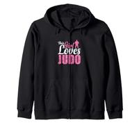 Questa Ragazza AMA la Grazia e la tenacia del Judo Felpa con Cappuccio