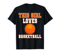 Questa Ragazza AMA la Maglietta da Basket Game Day Femminile Basket Maglietta
