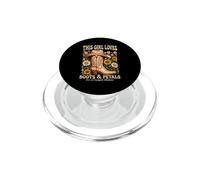 Questa ragazza ama stivali e petali cowgirl floreale western PopSockets PopGrip per MagSafe