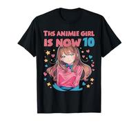 Questa ragazza anime è adesso 10 ° compleanno manga anime giapponese Maglietta