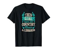 Questa Ragazza corre su Musica Country e biblioteche Maglietta