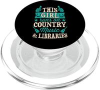 Questa ragazza corre su musica country e biblioteche PopSockets PopGrip per MagSafe
