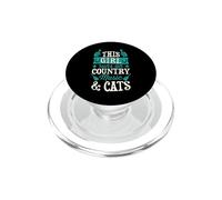 Questa Ragazza Corre Su Musica Country E Gatti PopSockets PopGrip per MagSafe