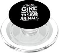 Questa ragazza è stata fatta per salvare il cuore degli animali PopSockets PopGrip per MagSafe