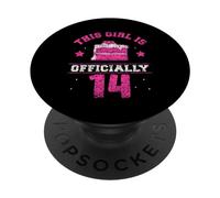 Questa ragazza è ufficialmente 14 La vecchiaia i suoi anni di compleanno PopSockets PopGrip Adesivo