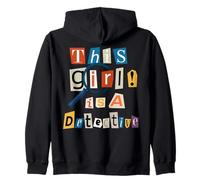 Questa Ragazza è Un Detective Divertente Costume Spia Agente Segreto Felpa con Cappuccio