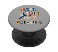 Questa ragazza è un detective divertente costume spia agente segreto PopSockets PopGrip Adesivo