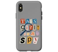 Questa ragazza è una spia divertente detective costume agente segreto Custodia per iPhone X/XS