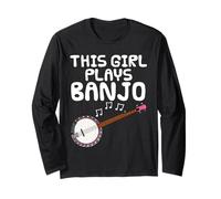 Questa ragazza suona il banjo, musicista folk Maglia a Manica