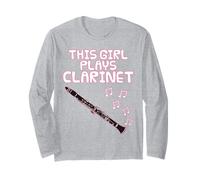 Questa ragazza suona il clarinetto Maglia a Manica