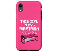 Questa ragazza suona la marimba, musicista percussionista Custodia per iPhone XR