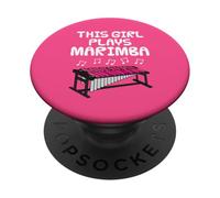 Questa ragazza suona la marimba, musicista percussionista PopSockets PopGrip Adesivo