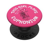 Questa ragazza suona l'eufonio, musicista di ottoni PopSockets PopGrip Adesivo